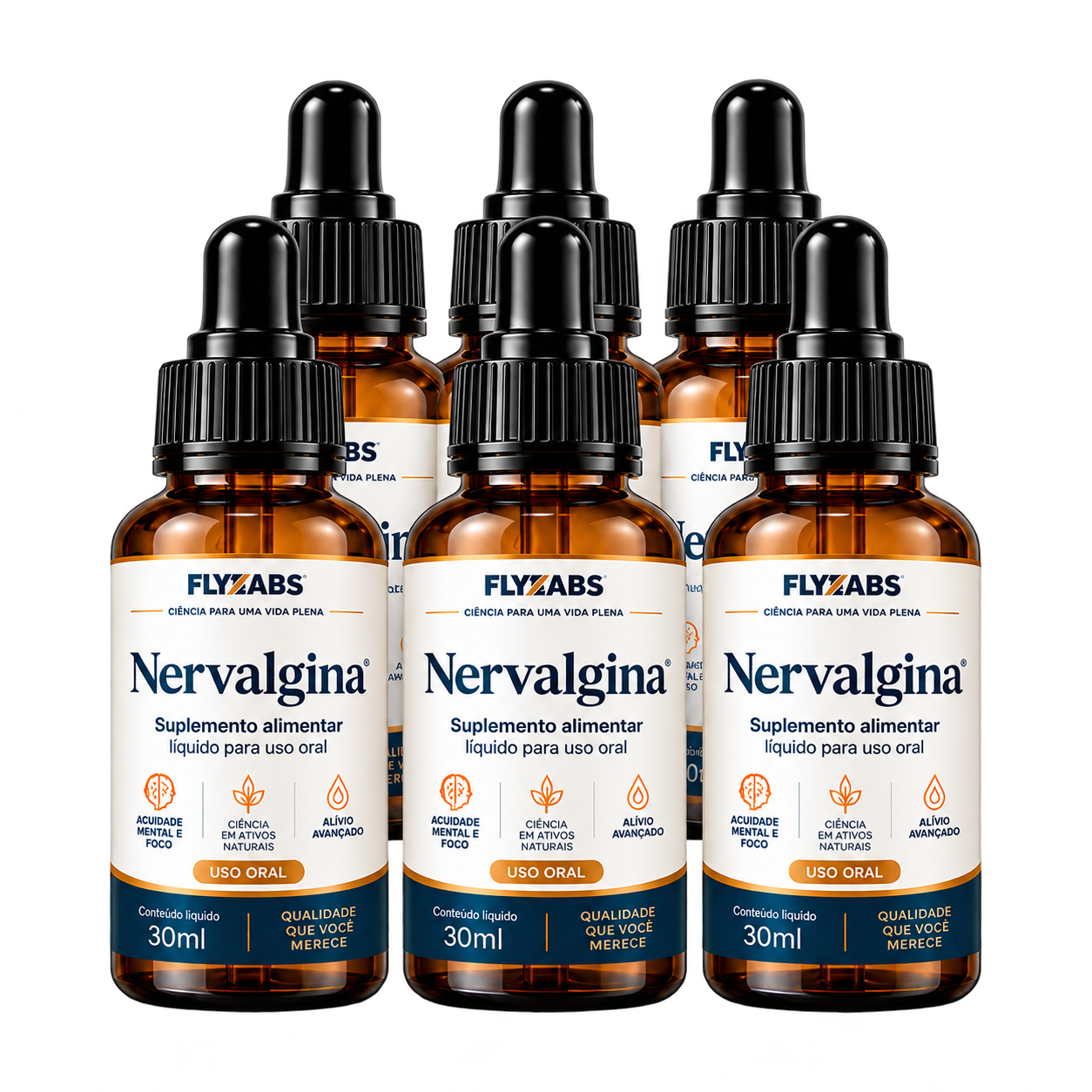 Kit NERVALGINA com 6 frascos